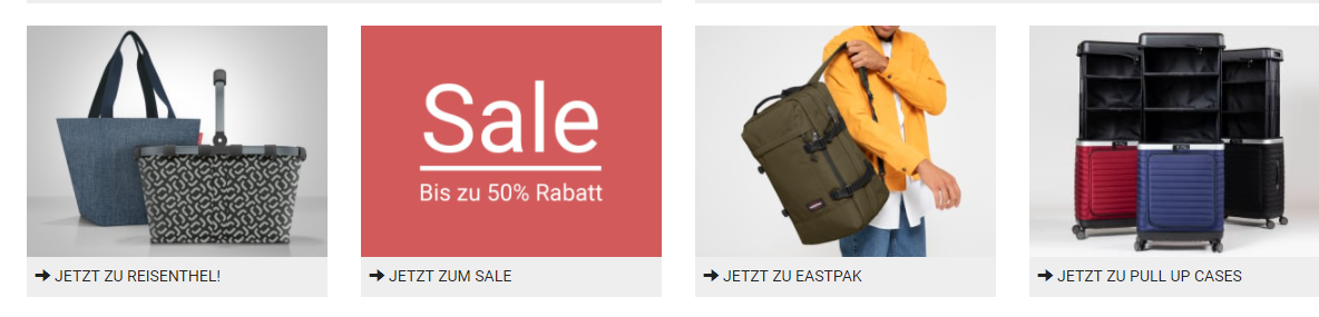 koffer-direkt SALE: bis zu 80% Rabatt